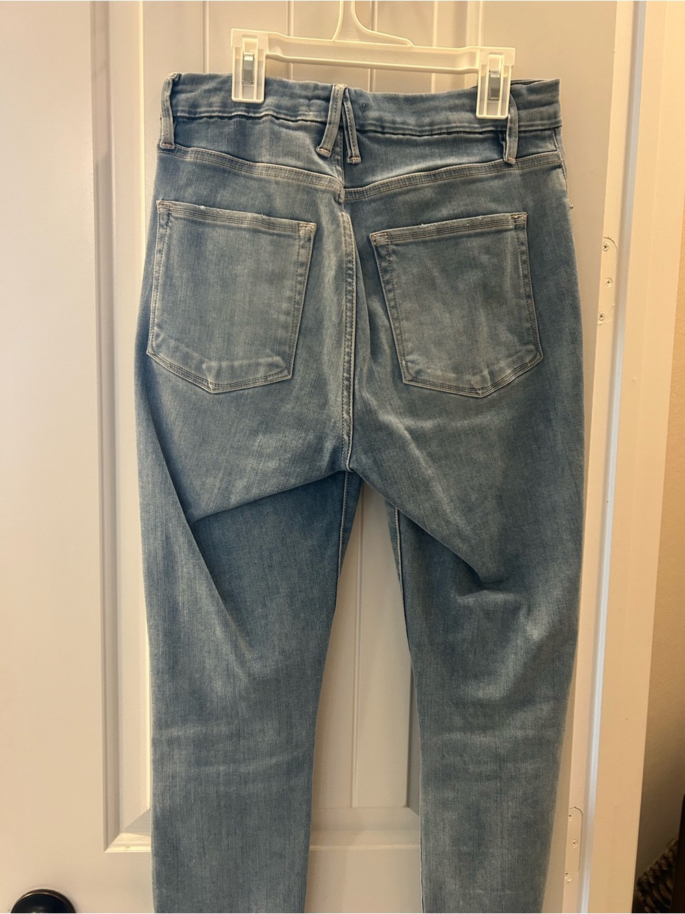 Good American Light Blue Distressed Skinny Jeans - Picture 2 of 3
